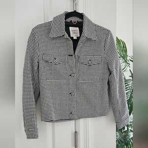 Autres Filles Women's Monochrome Houndstooth/ Check Blazer
